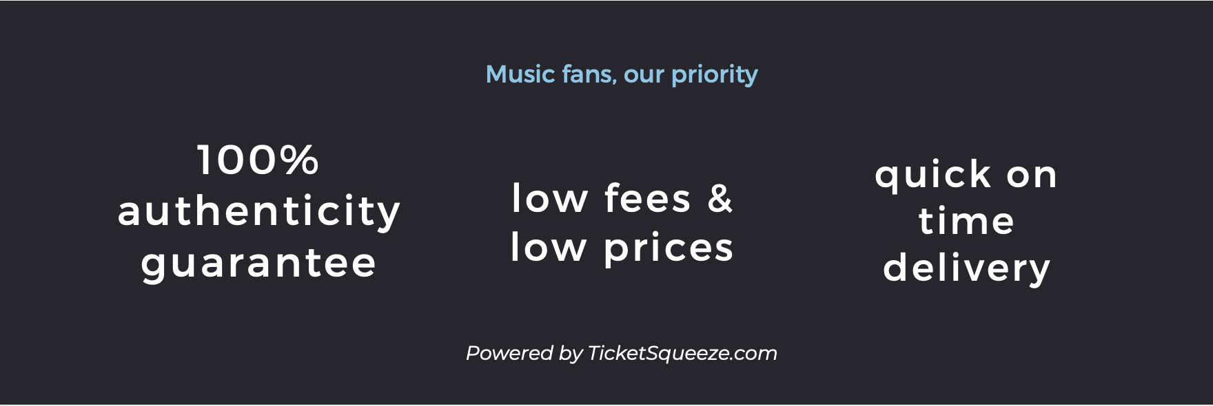 The Royal Grove ticket guarantee