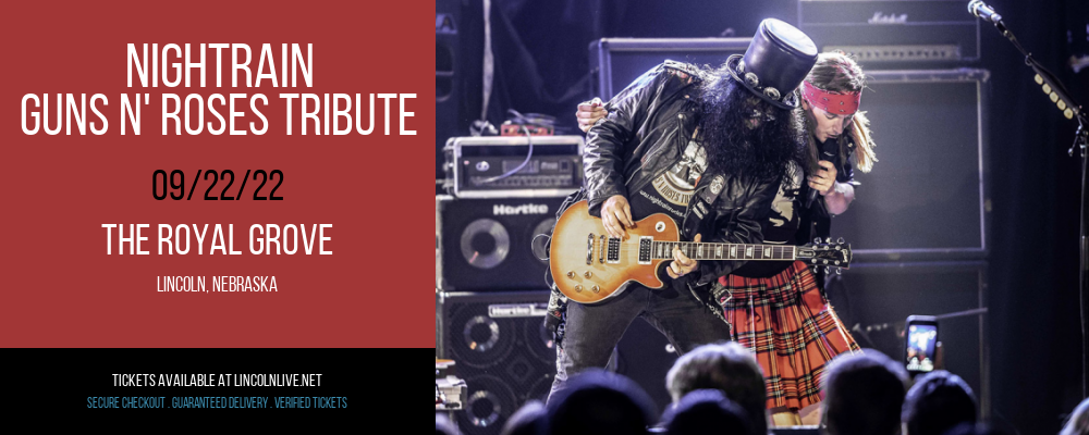 Nightrain - Guns N' Roses Tribute at The Royal Grove tickets Nightrain - Guns N' Roses Tribute at The Royal Grove