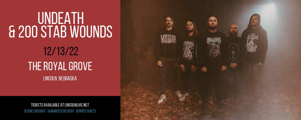 Undeath & 200 Stab Wounds at The Royal Grove tickets Undeath & 200 Stab Wounds at The Royal Grove