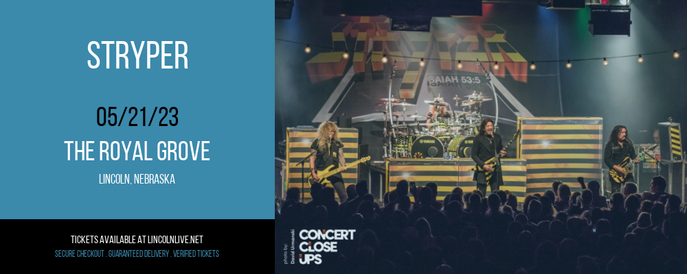 Stryper at The Royal Grove tickets Stryper at The Royal Grove