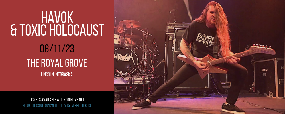 Havok & Toxic Holocaust at The Royal Grove tickets Havok & Toxic Holocaust at The Royal Grove