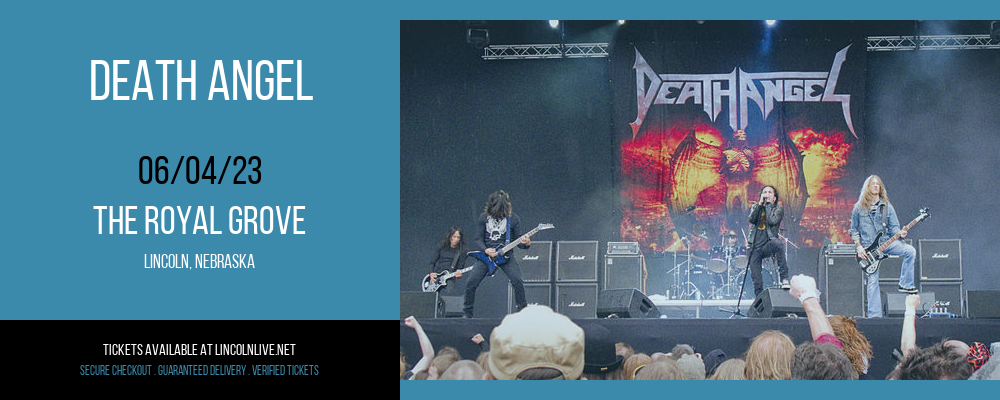 Death Angel at The Royal Grove tickets Death Angel at The Royal Grove